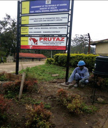 Project sign board Image