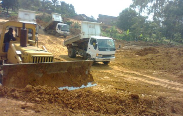 Clearing in preparation for construction